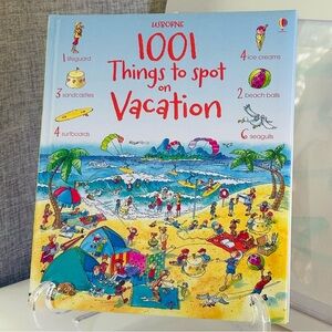 Usborne 1001 Things to Spot on Vacation Hardcover Seek & Find Book